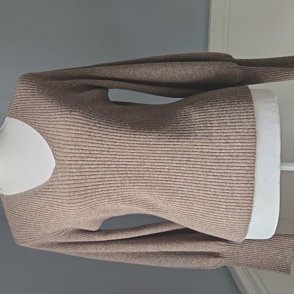 KNYT & LYNK CASHMERE BILLOW SLEEVE SWEATER